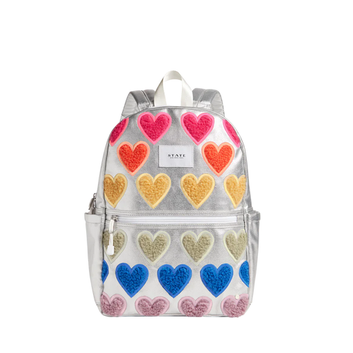 Kane Kids Double Pocket - Fuzzy Hearts | Backpack | Safari Ltd®
