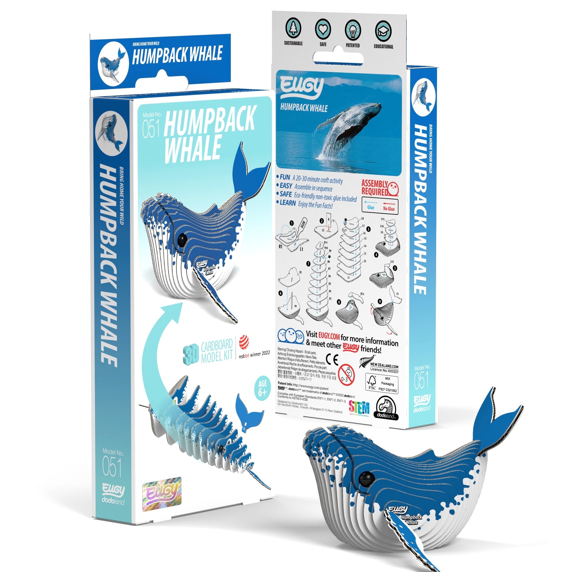 EUGY Humpback Whale 3D Puzzle | Safari Ltd®