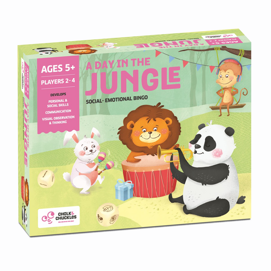 Chalk & Chuckles A Day in the Jungle Matching Game |  | Safari Ltd®