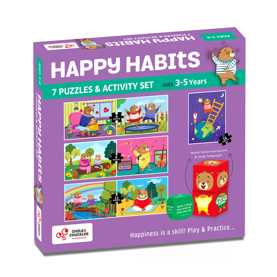 Chalk & Chuckles Happy Habits Puzzle Activity |  | Safari Ltd®