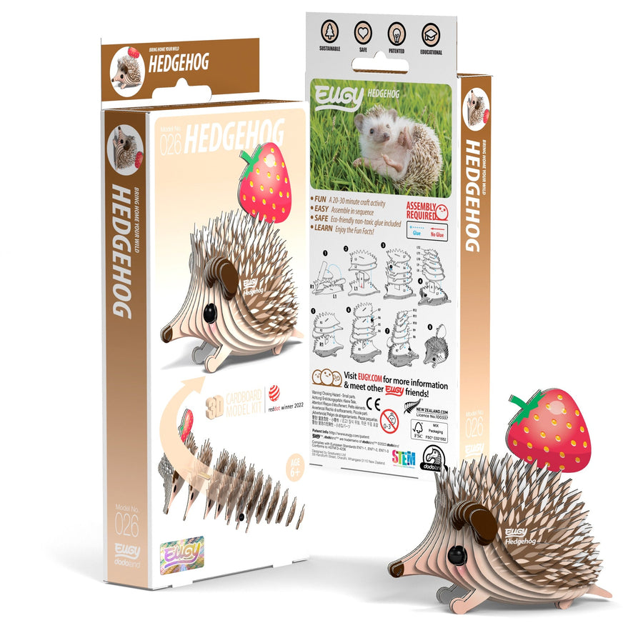 EUGY Hedgehog 3D Puzzle | Eugy | Safari Ltd®