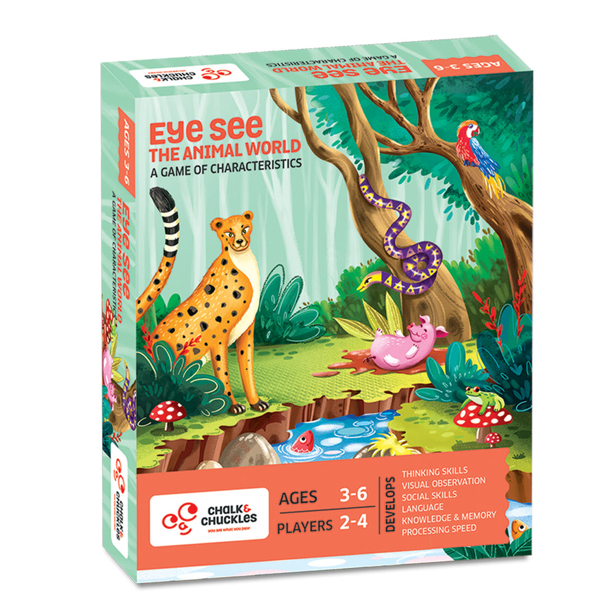 Chalk & Chuckles Eye See - Animals Card Game |  | Safari Ltd®