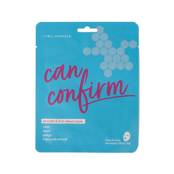 Lemon Lavender Sheet Dreams Can Confirm Smooth & Firm Sheet Mask