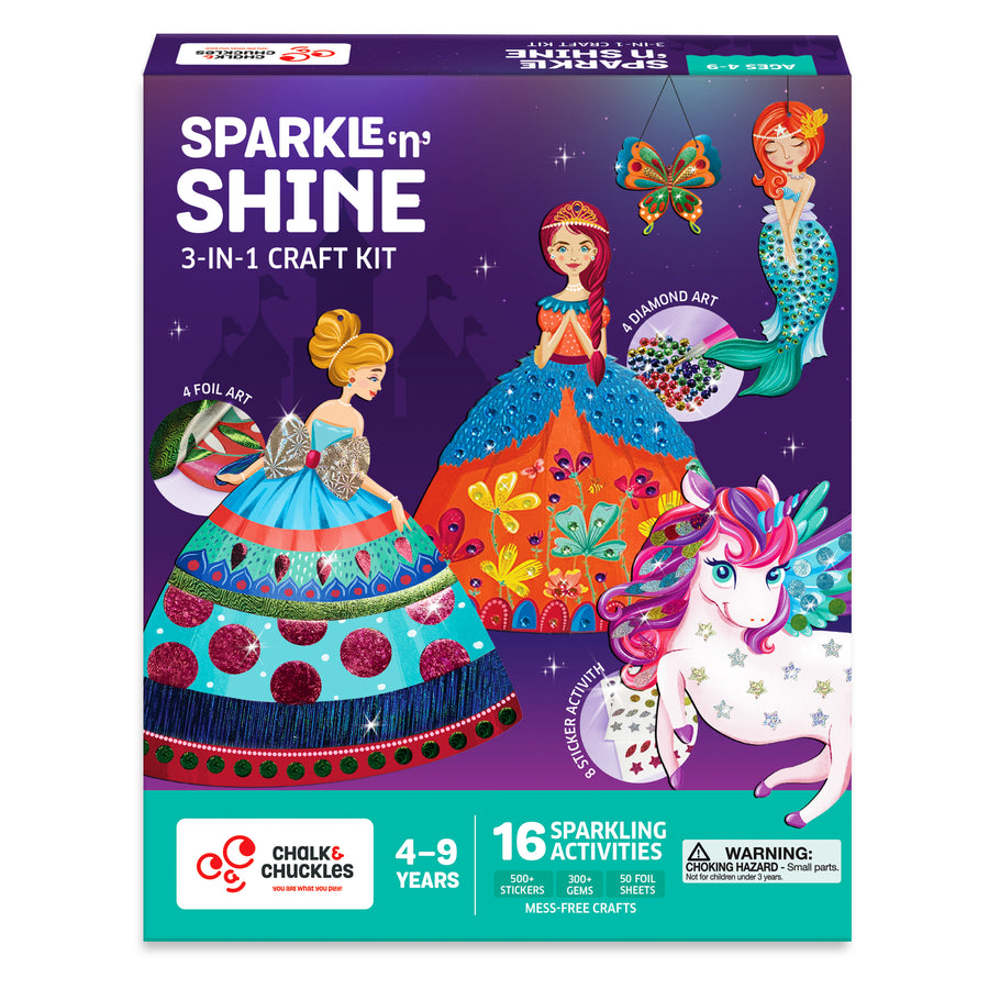 Chalk & Chuckles 3-in-1 Sparkle N Shine EVA Kit |  | Safari Ltd®