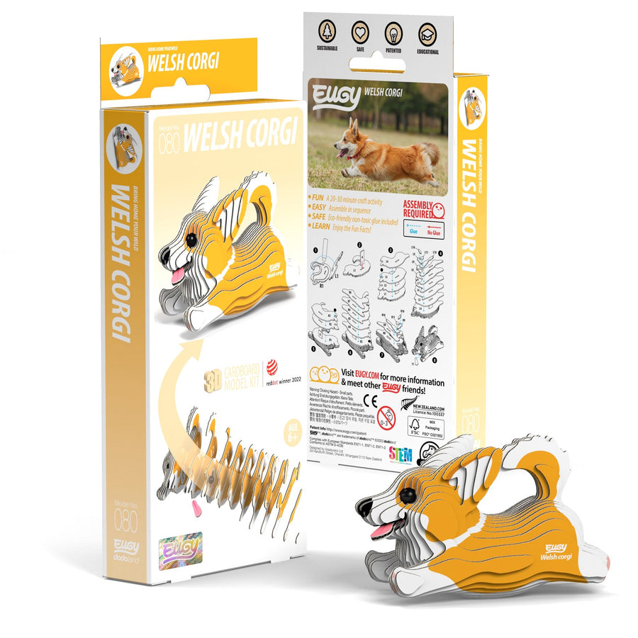 EUGY Welsh Corgi 3D Puzzle | Eugy | Safari Ltd®