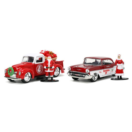 1/32 Holiday Rides Die-cast Twin Pack with Santa Claus & Mrs. Claus - Safari Ltd®