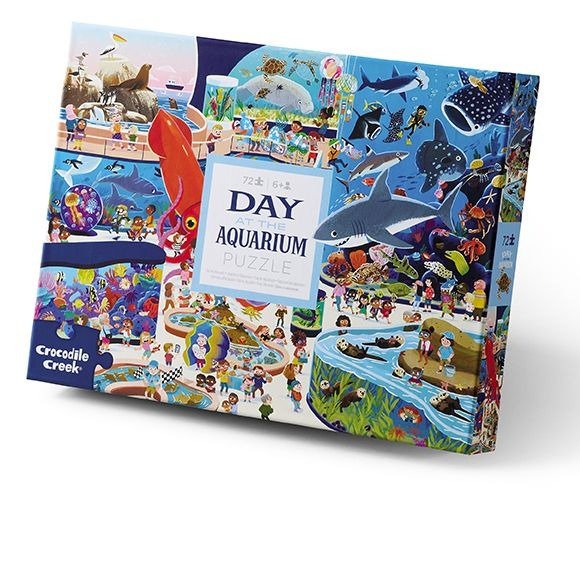 72 piece Day at the Aquarium Puzzle Safari Ltd®