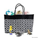 Colors For Good Jumbo Recycled Woven Tote Bag - Black & White - Safari Ltd®