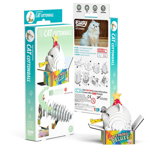 EUGY Cat - Cottonball 3D Puzzle - Safari Ltd®