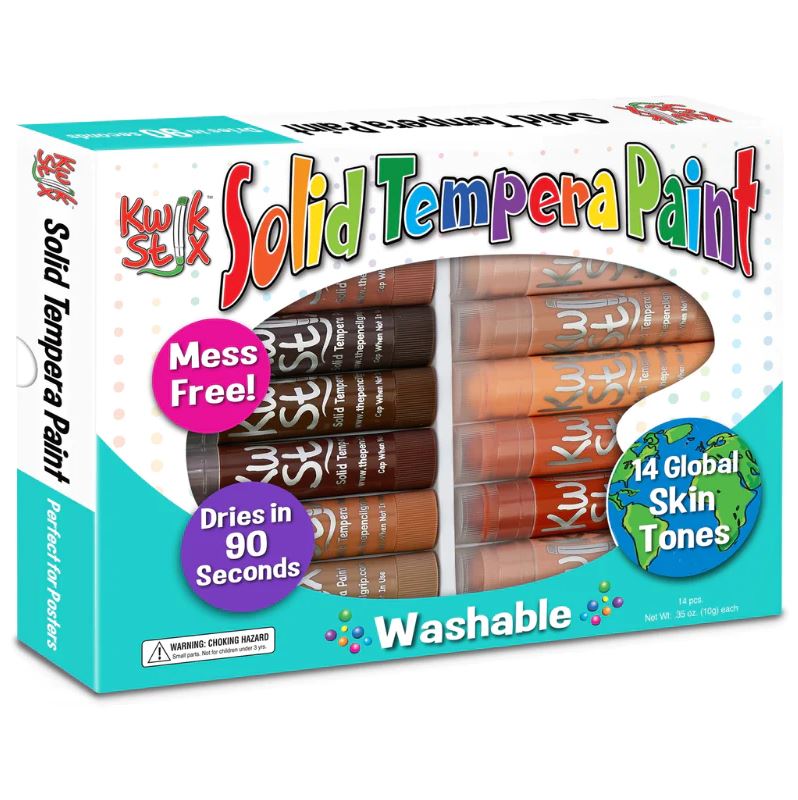 Kwik Stix Global Skin Tone Tempera Paint Sticks | Safari Ltd®