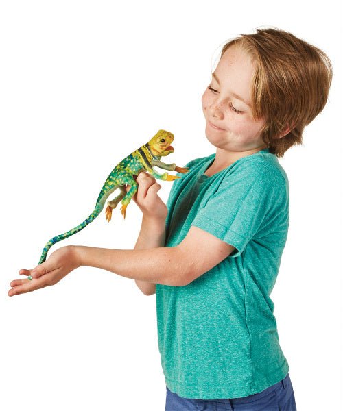 Mini Collared Lizard Puppet - Safari Ltd®