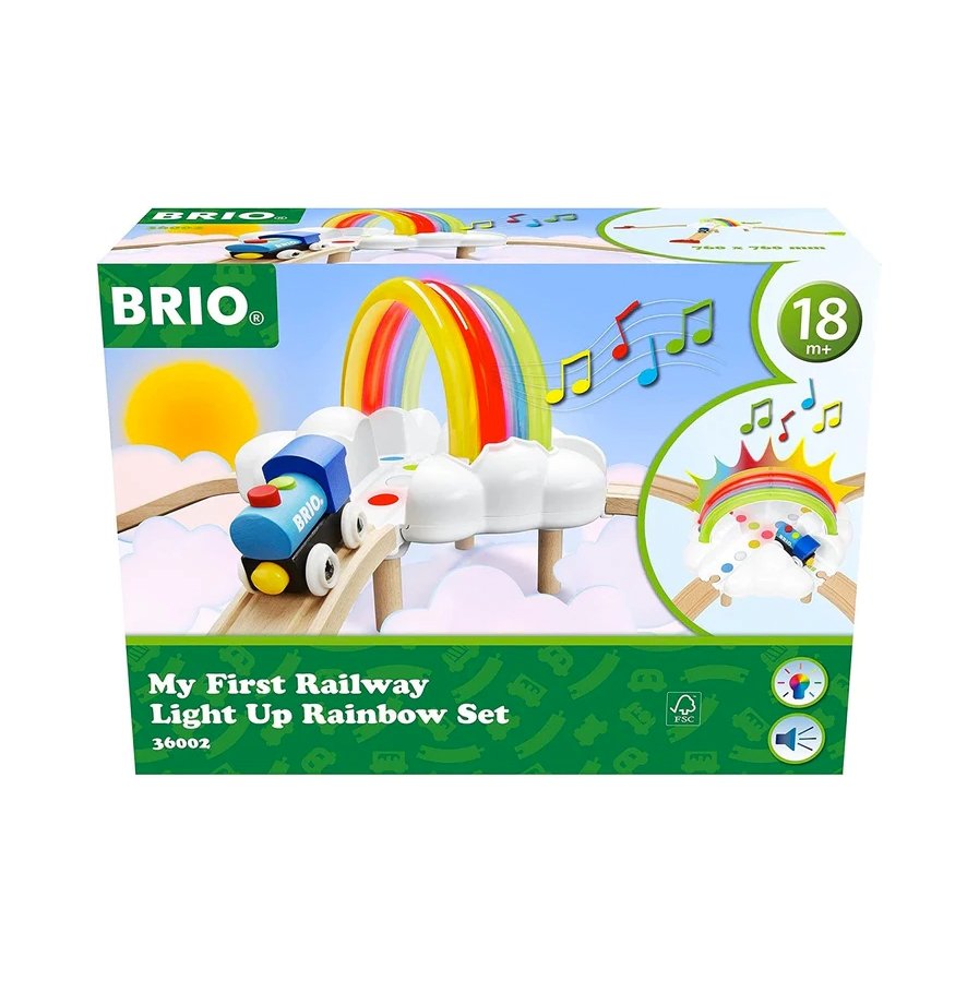 Brio My First Railway Light Up Rainbow Set