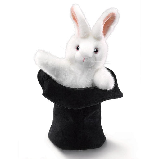 Rabbit in Hat Stuffed Animal Puppet - Safari Ltd®
