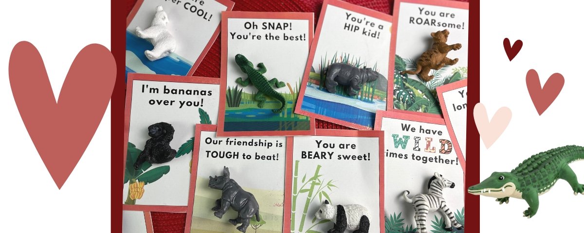 Friendly Zoo Animal DIY Valentine Cards - Safari Ltd®
