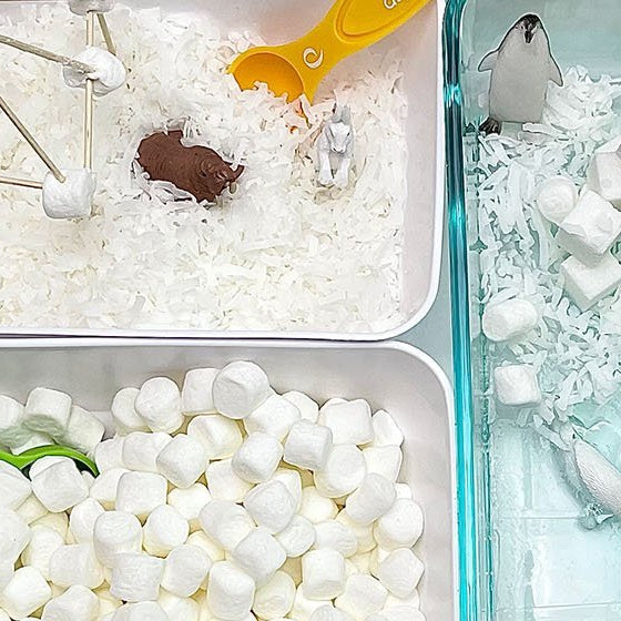 Winter Sensory Bins & Small World Play: 411 & Materials Lists - Safari Ltd®