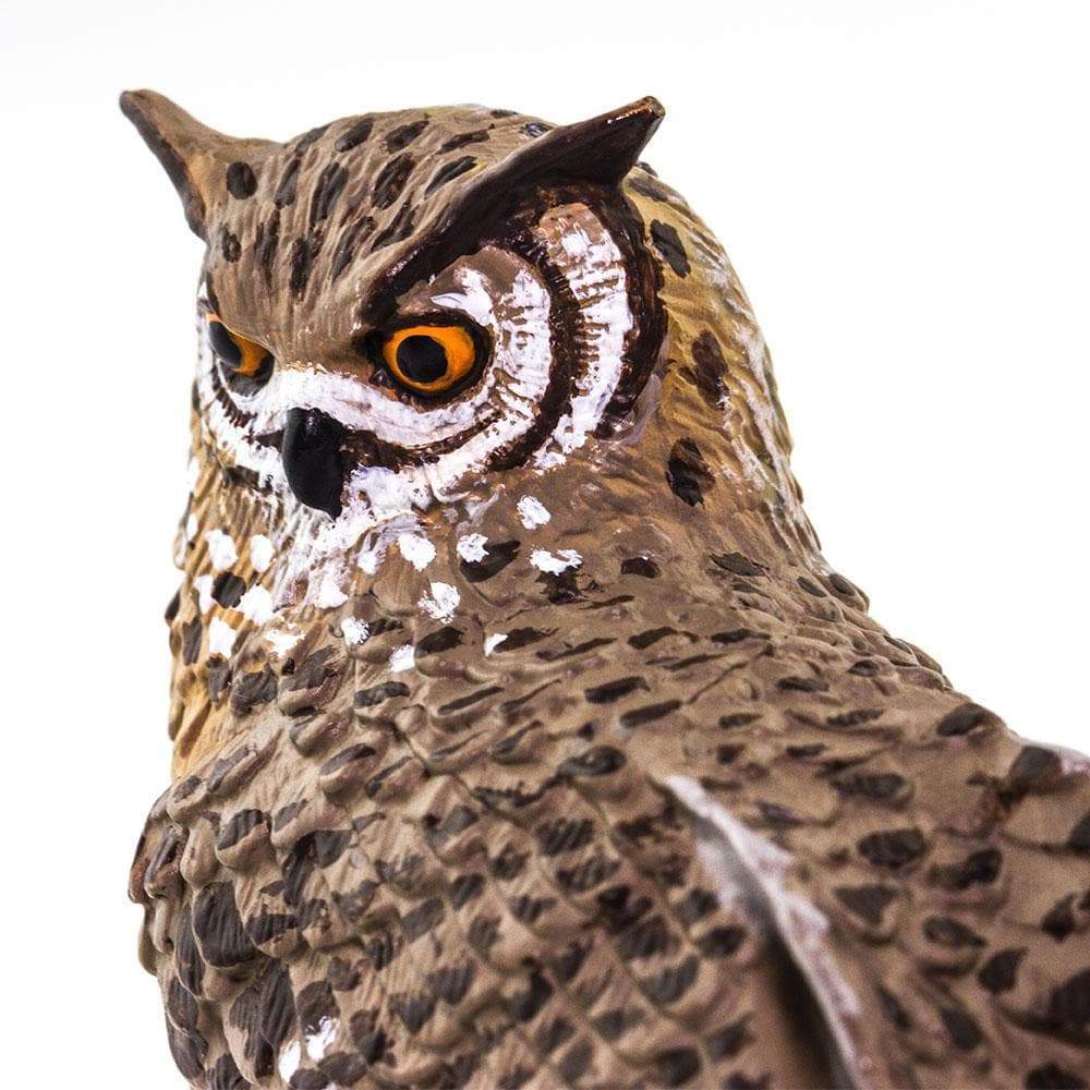 Safari Ltd Wow Birds Long-Eared Owl Miniature Figure - Hand-Painted Toy Bird