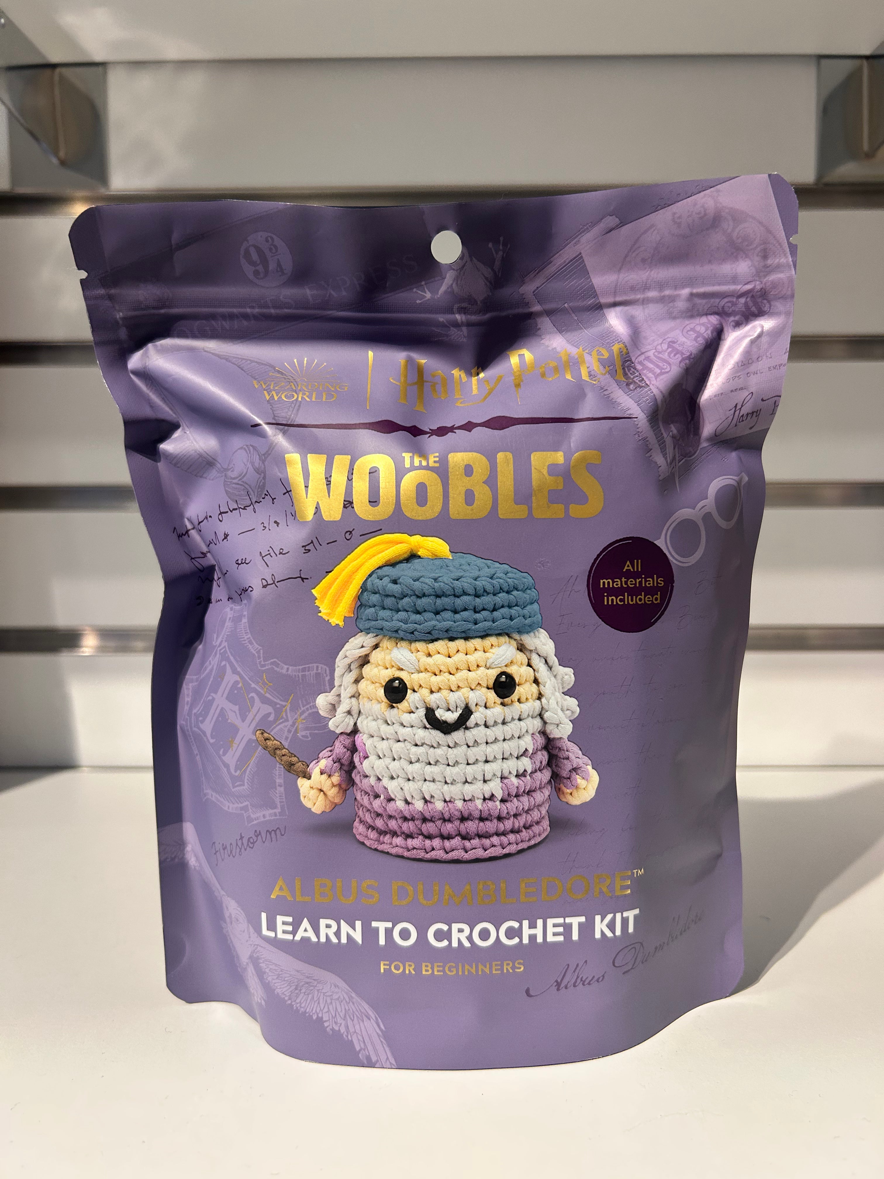Harry Potter's Albus Dumbledore - Woobles Beginner Crochet Amigurumi Kit |  | Safari Ltd®