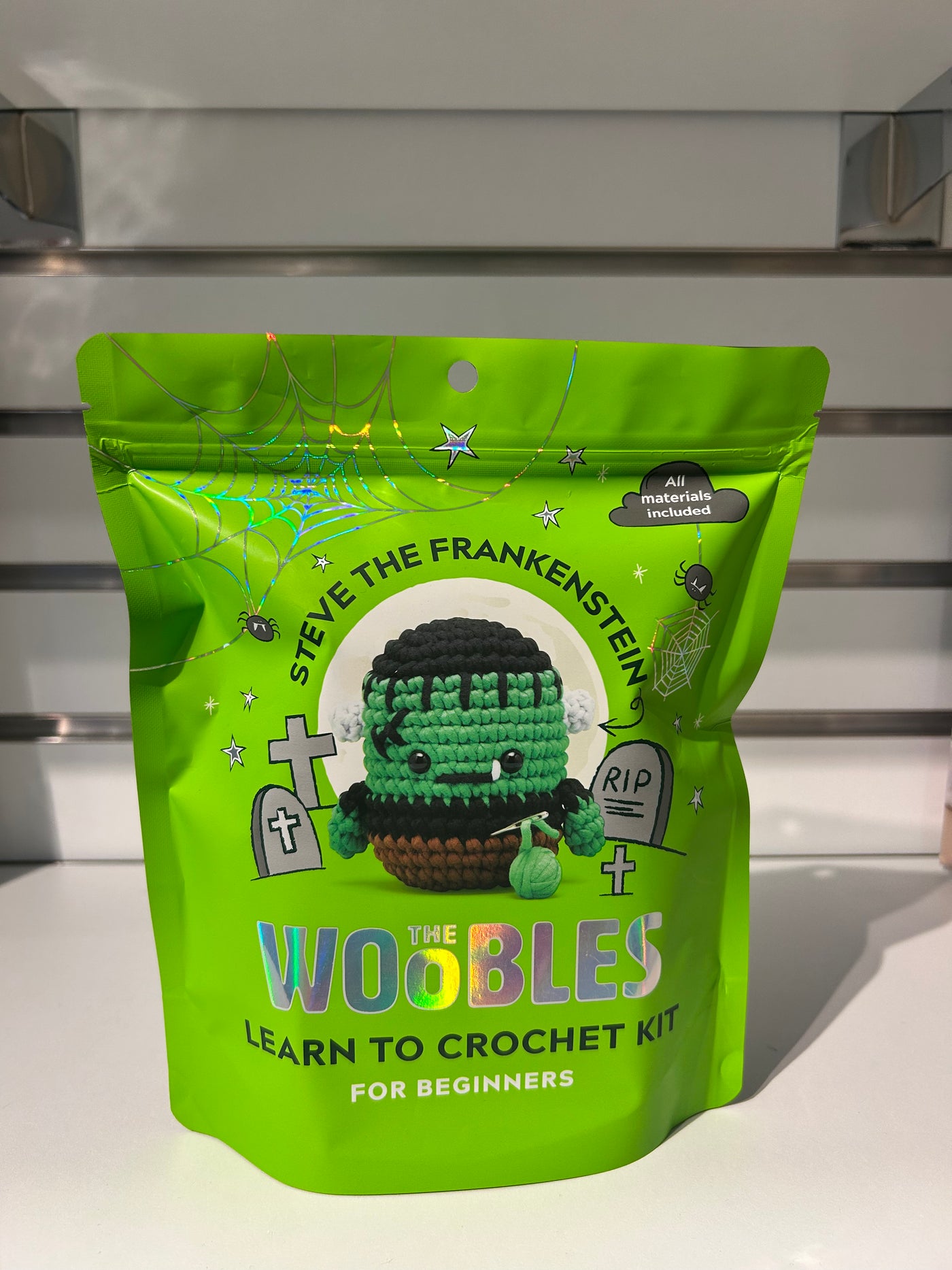 Steve the Frankenstein - Woobles Beginner Crochet Amigurumi Kit |  | Safari Ltd®