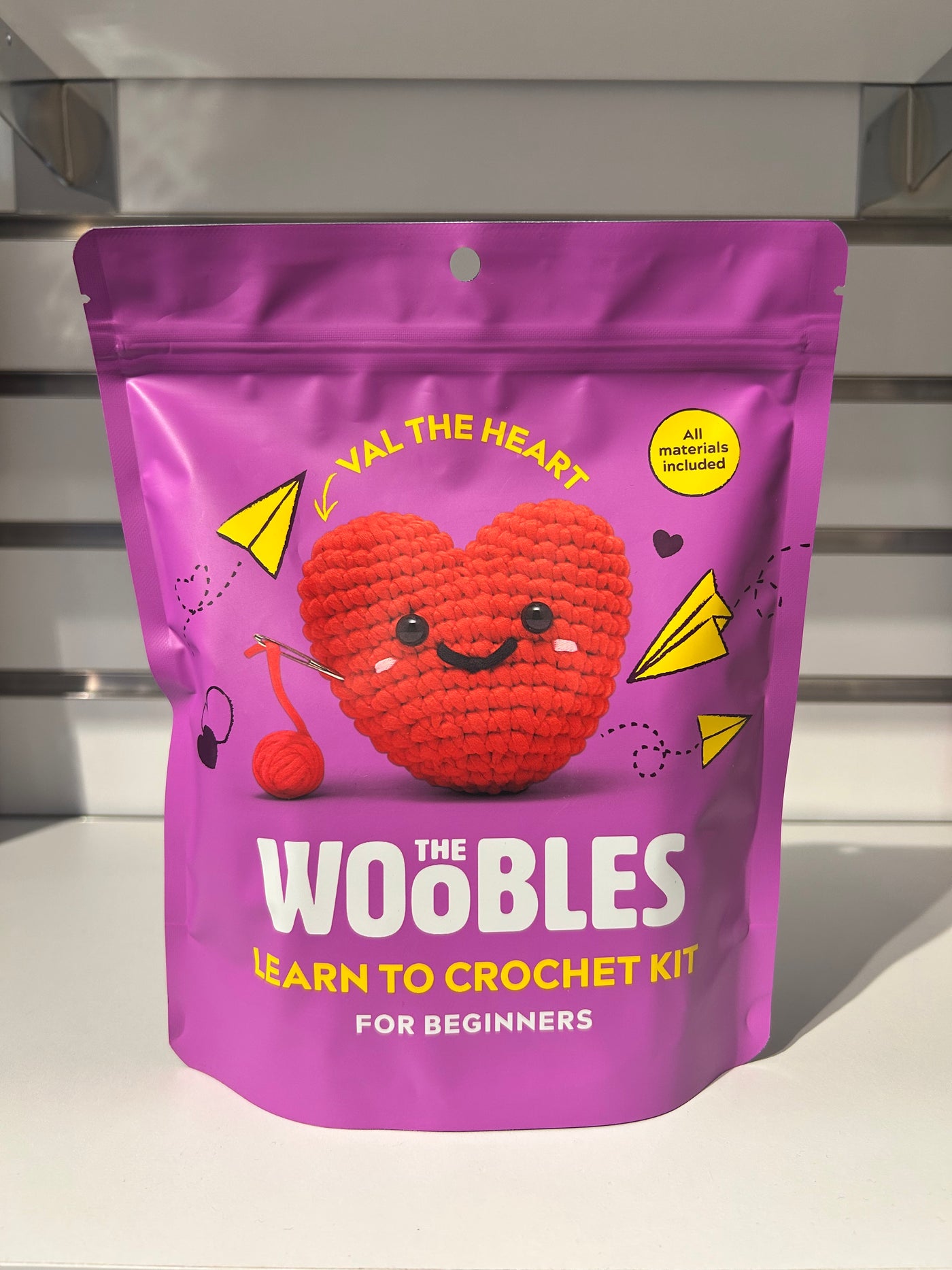 Val the Heart - Woobles Beginner Crochet Amigurumi Kit | Safari Ltd®