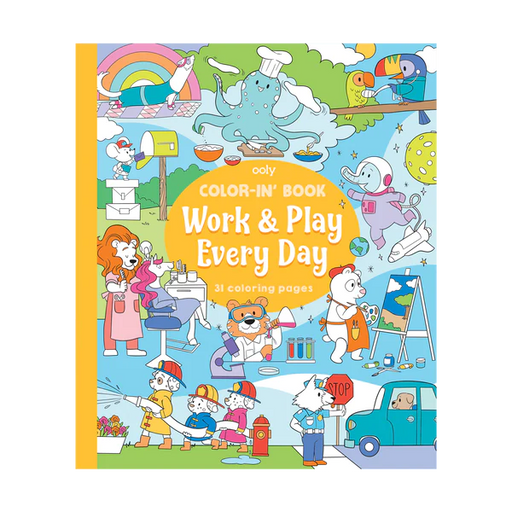 Color-in' Book - Work & Play Every Day |  | Safari Ltd®