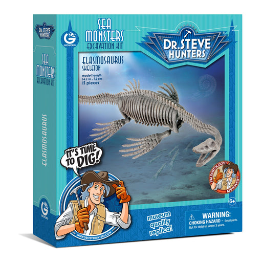 Dr. Steve Hunters GEOWorld Sea Monster Dig Elasmosaurus Excavation Kit - 15 pieces |  | Safari Ltd®