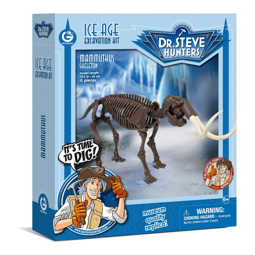 Dr. Steve Hunters GEOWorld Ice Age Dig Woolly Mammoth Mammthus Excavation Kit - 12 pieces |  | Safari Ltd®