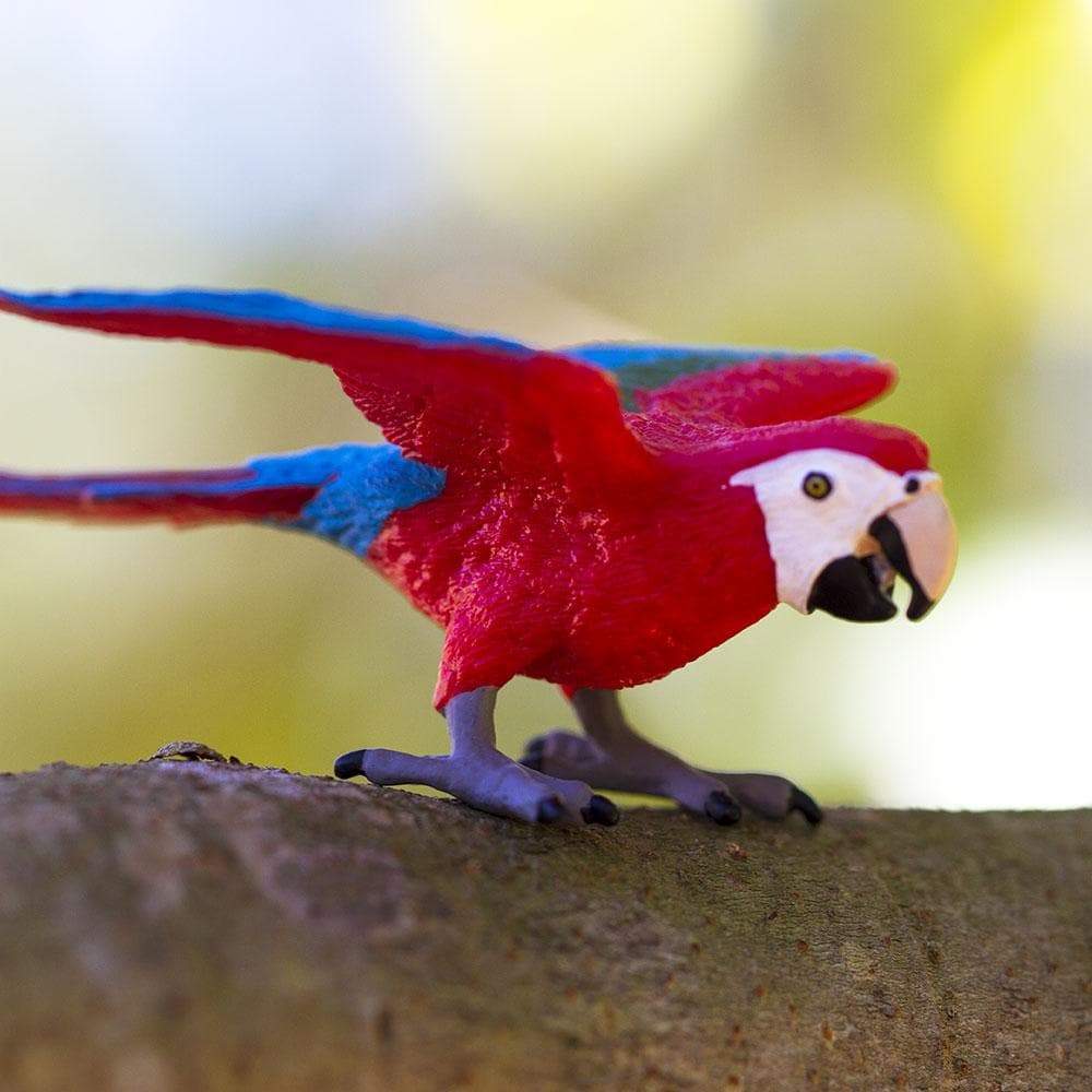 Green-winged Macaw Toy | Wildlife Animal Toys | Safari Ltd®