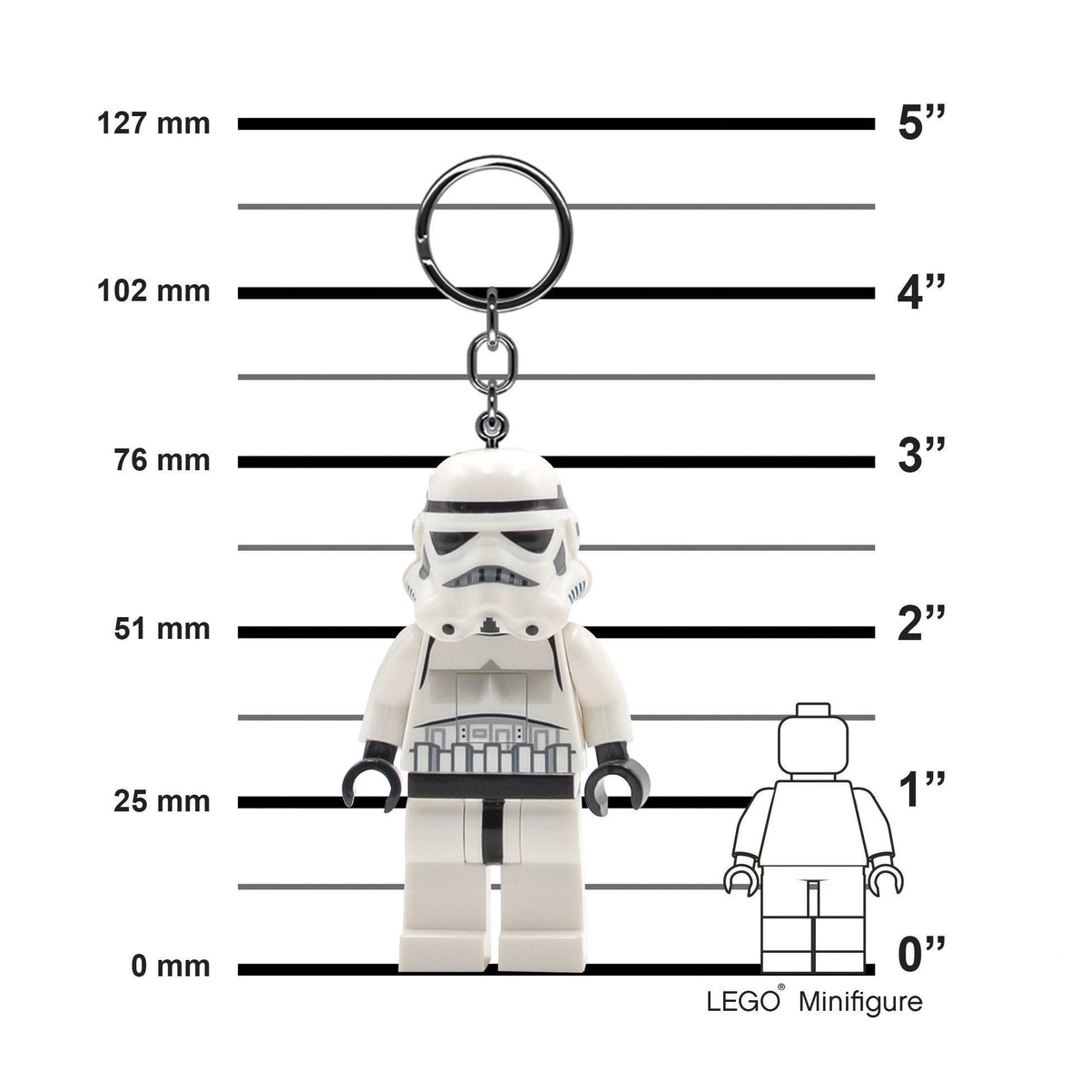 Star Wars LEGO Stormtrooper LED Light Keychain