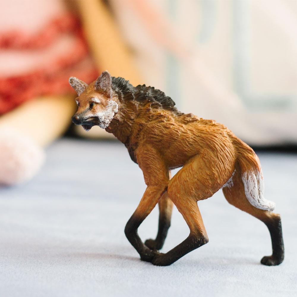 Maned Wolf Toy – Realistic Model of South America's Tallest Canid