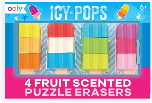 OOLY - Icy Pops Scented Puzzle Erasers - Set of 4 |  | Safari Ltd®