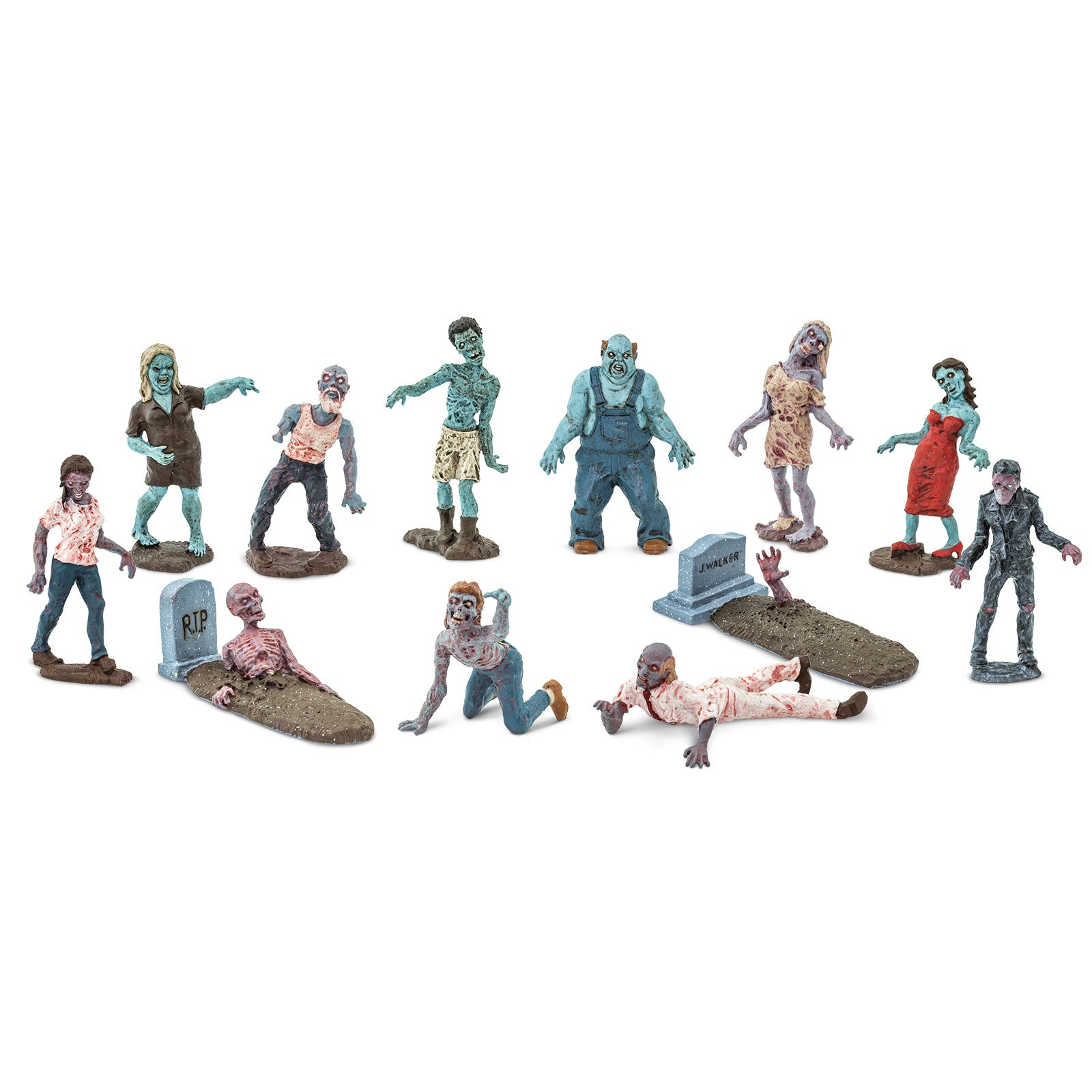 Zombies Super TOOB® Figurine Set – 12 Zombie Figures | Safari Ltd