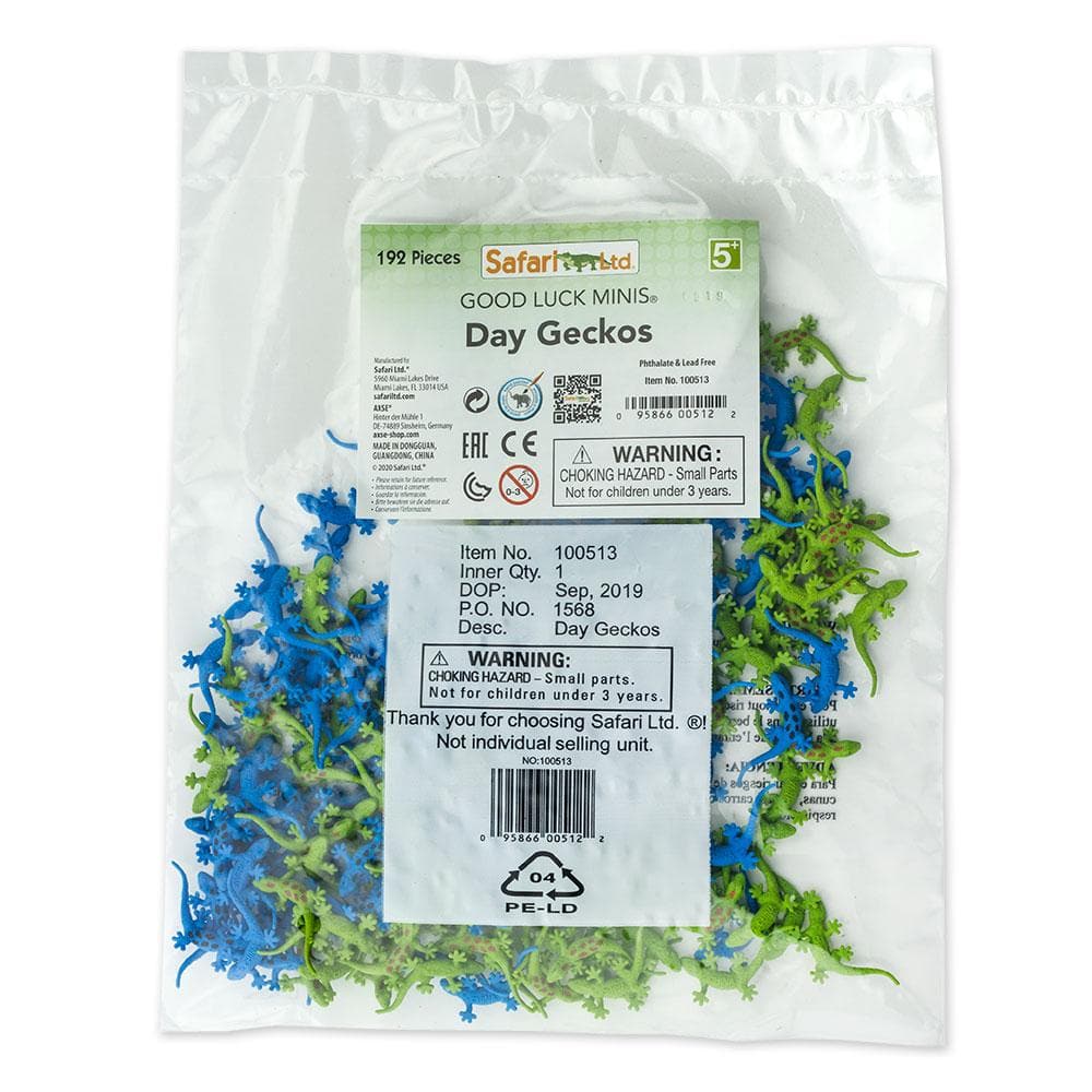 Day Geckos - 192 pcs - Good Luck Minis® | Safari Ltd®