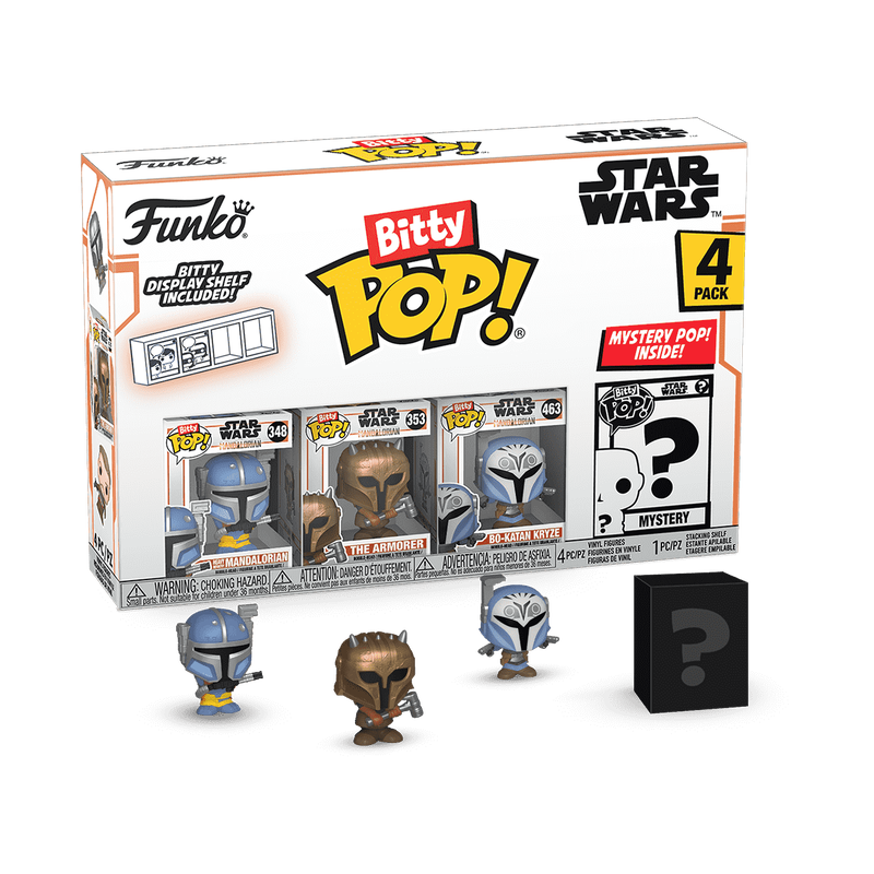 Funko - The Mandalorian Heavy Infantry Mando Bitty Pop! 4-Pack |  | Safari Ltd®