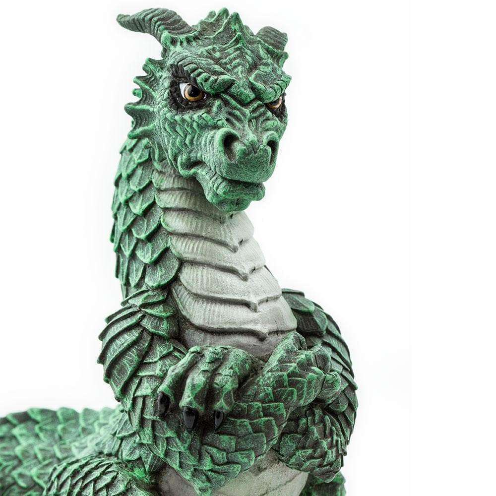 神話と魔法の世界へThe ARMOURED DRAGON すず製の置物 神話と魔法の