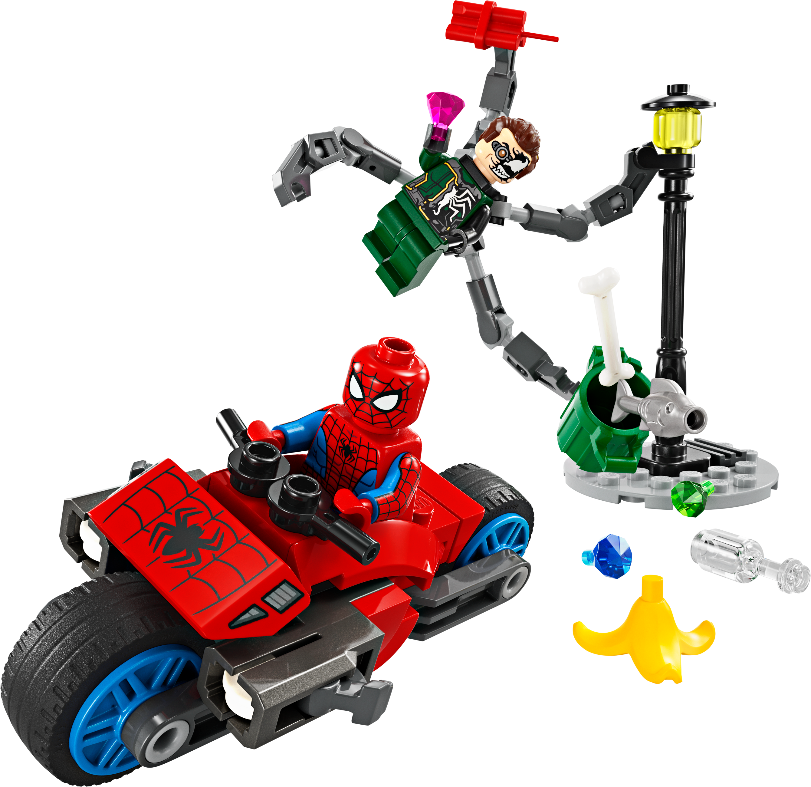 76275 Motorcycle Chase: Spider-Man Doc Ock Safari Ltd®
