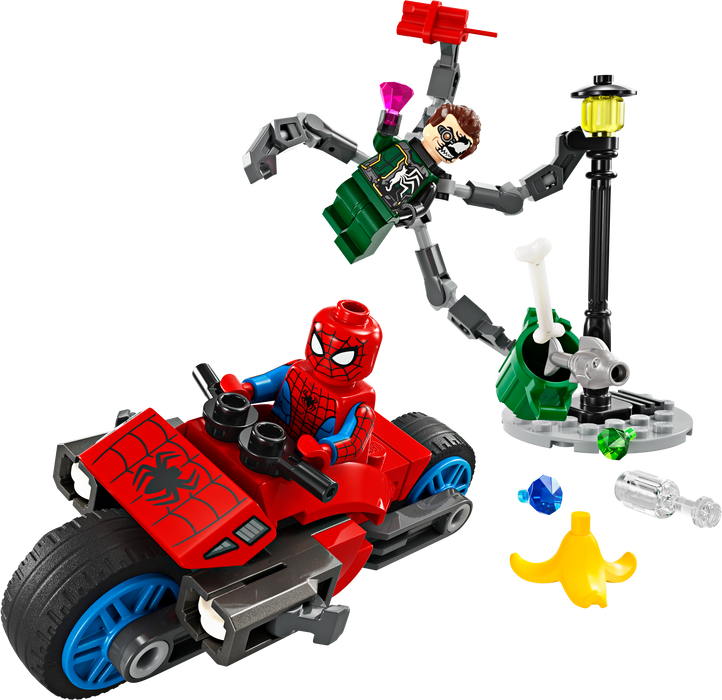 76275 Motorcycle Chase: Spider-Man vs. Doc Ock |  | Safari Ltd®