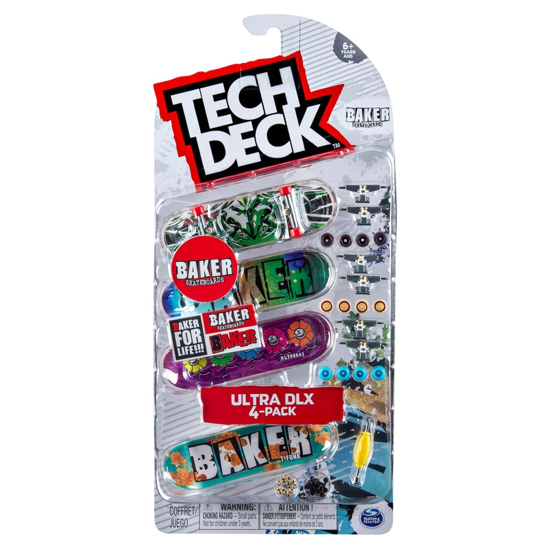 Tech Deck Ultra DLX Fingerboard 4-Pack |  | Safari Ltd®