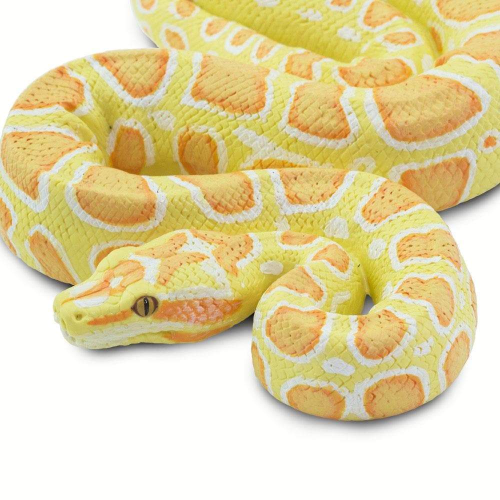 Albino Burmese Python Figure – Realistic Snake Toy for Kids, Boys and ...