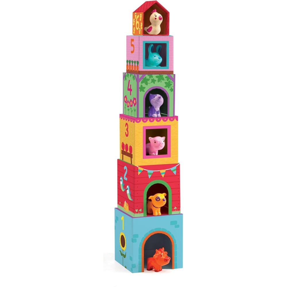 Topanifarm Nest and Stack Blocks + Animals |  | Safari Ltd®