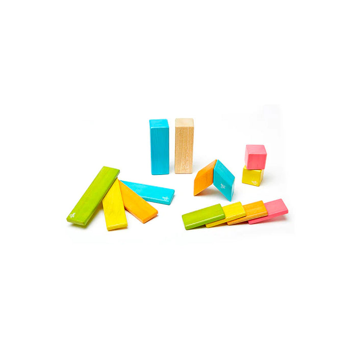 14 Piece Magnetic Wooden Block Set | Tints |  | Safari Ltd®
