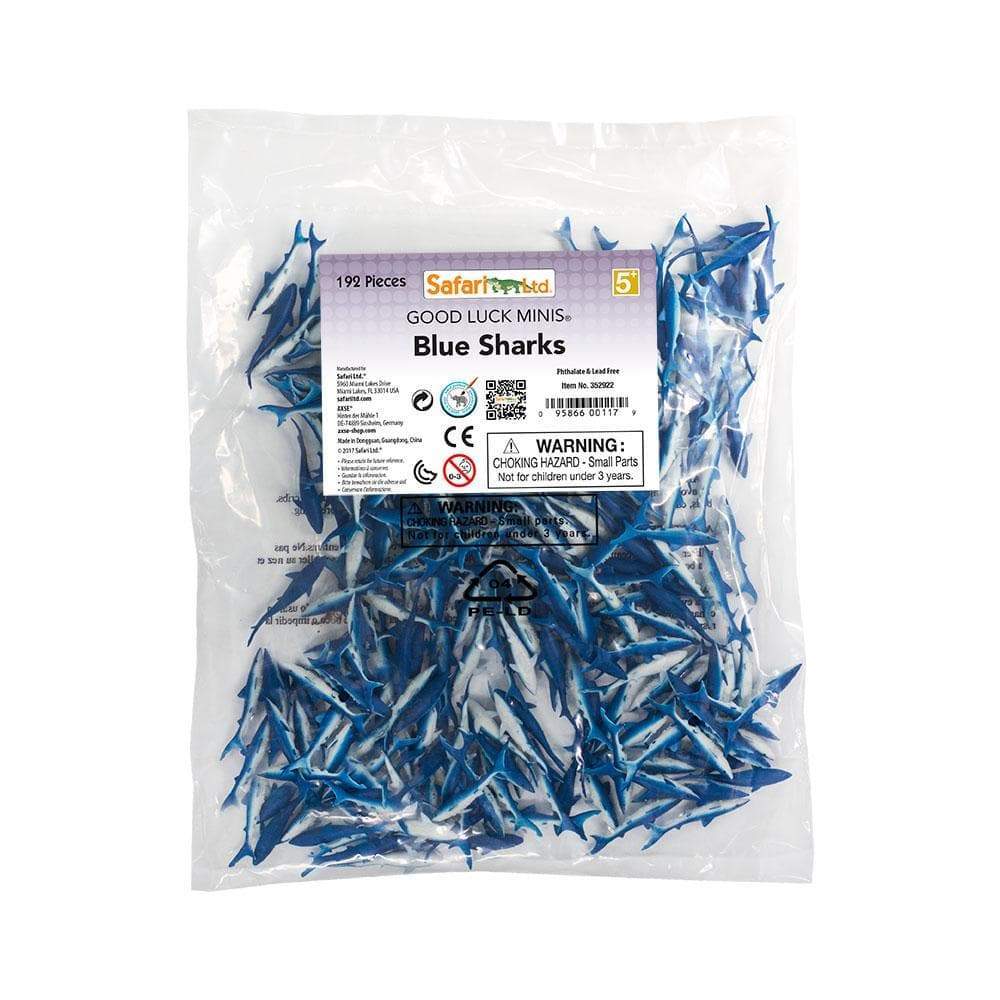 Blue Sharks - 192 pcs - Good Luck Minis® | Good Luck Minis® | Safari Ltd®