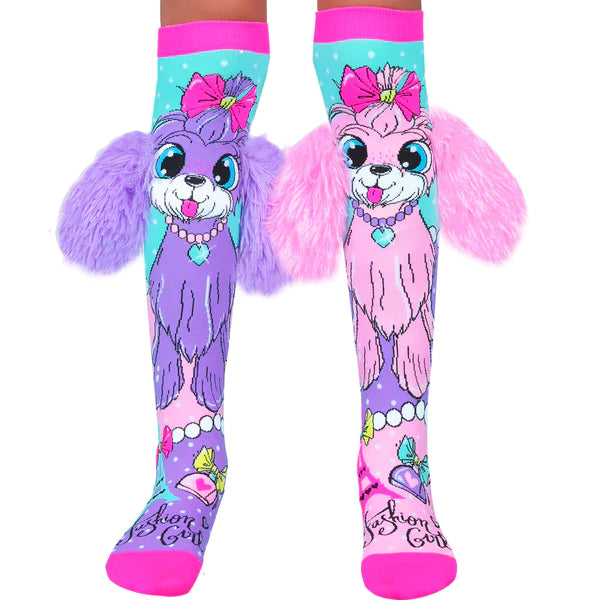 Chaussettes Fille Madmia Safari - Taille Unique 6-99 Ans, Motifs Léopard Et Zèbre Multicolores - 1 Paire