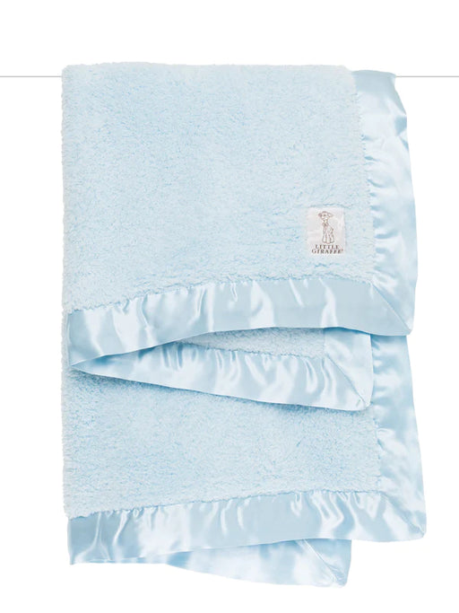 Little Giraffe - Chenille - Baby Blanket - Blue |  | Safari Ltd®