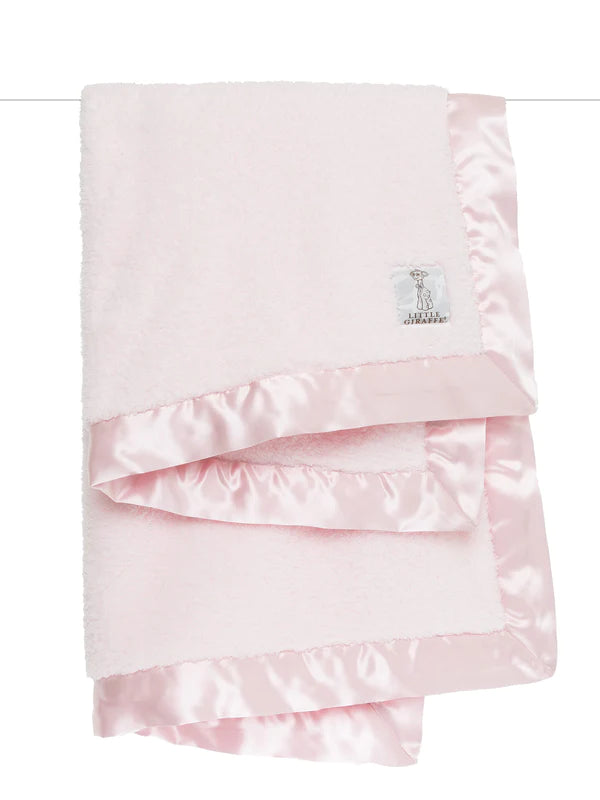 Little Giraffe - Chenille - Baby Blanket - Pink |  | Safari Ltd®