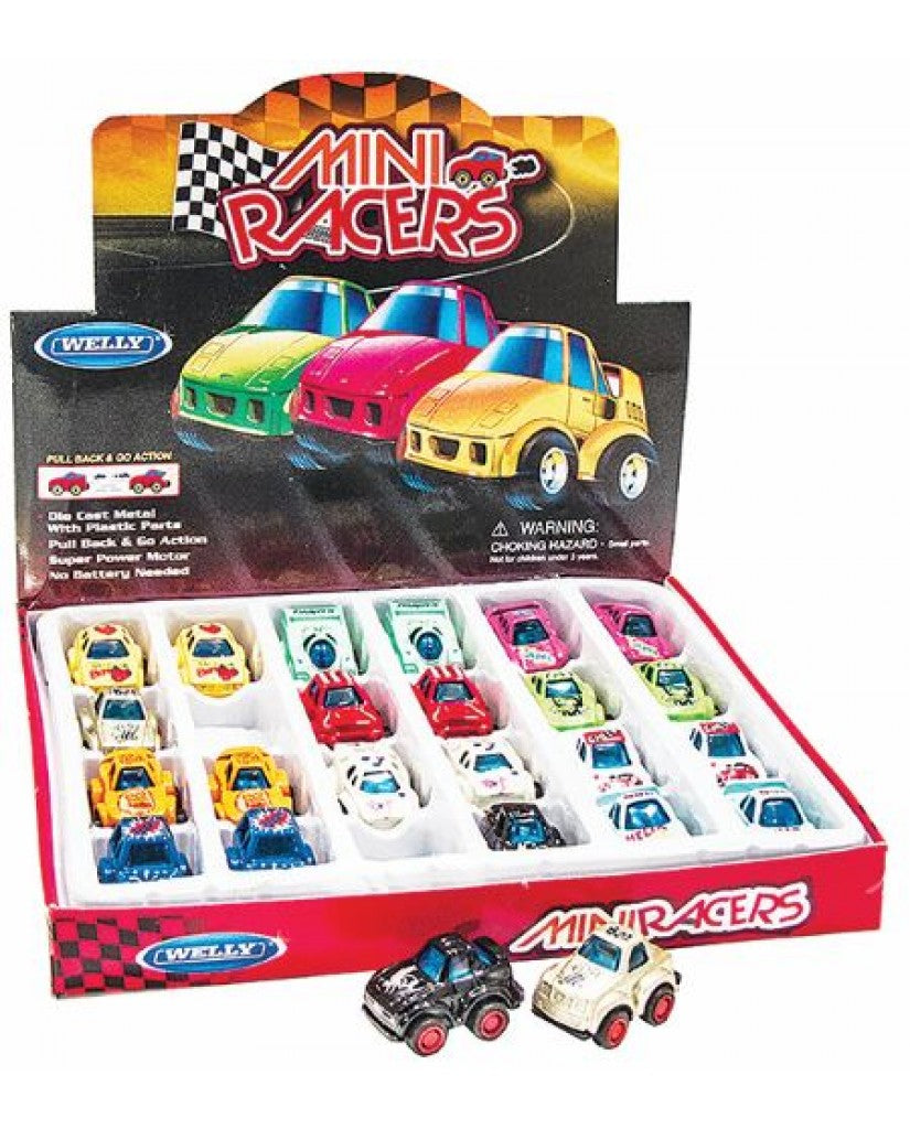 Micro Town Motors - Die Cast Cars - Micro Mini Racers - Full 24 Car Pa ...