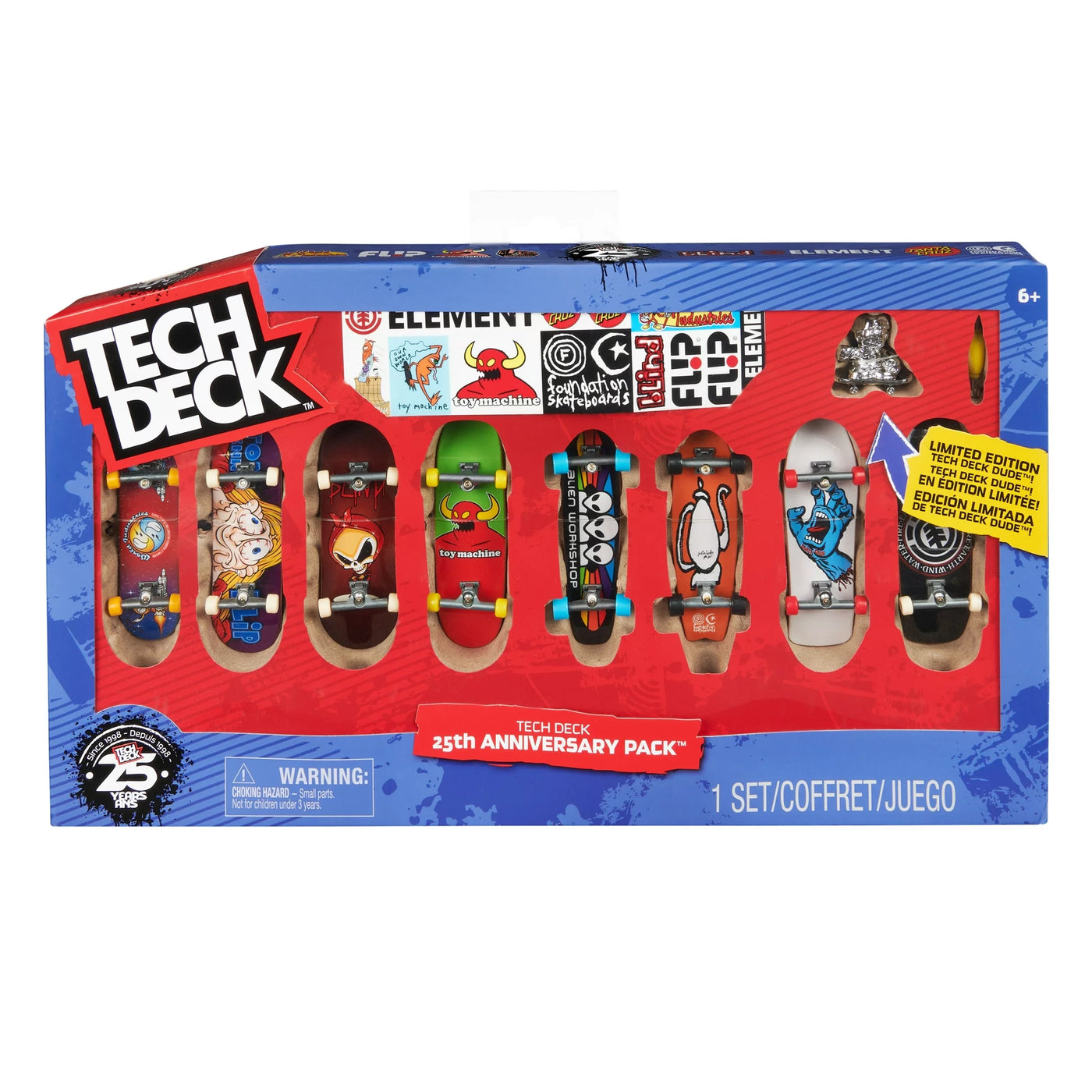 Tech Deck, 25th Anniversary - 8-Pack Fingerboards Tech Deck, 25th Anniversary - 8-Pack Fingerboards