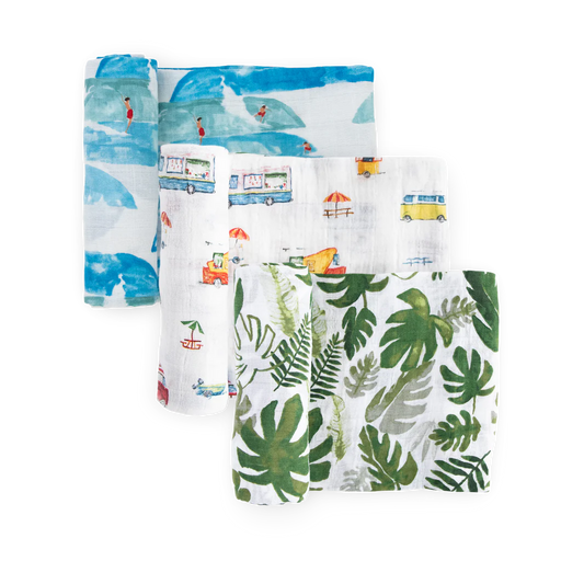 Summer Vibe Set Cotton Muslin
Swaddle 3 Pack |  | Safari Ltd®