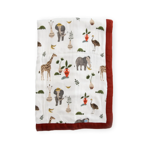 Safari Social Deluxe Muslin Baby
Quilt |  | Safari Ltd®