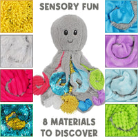 Quiggly the Weighted Sensory Octopus Plush (1 lb)