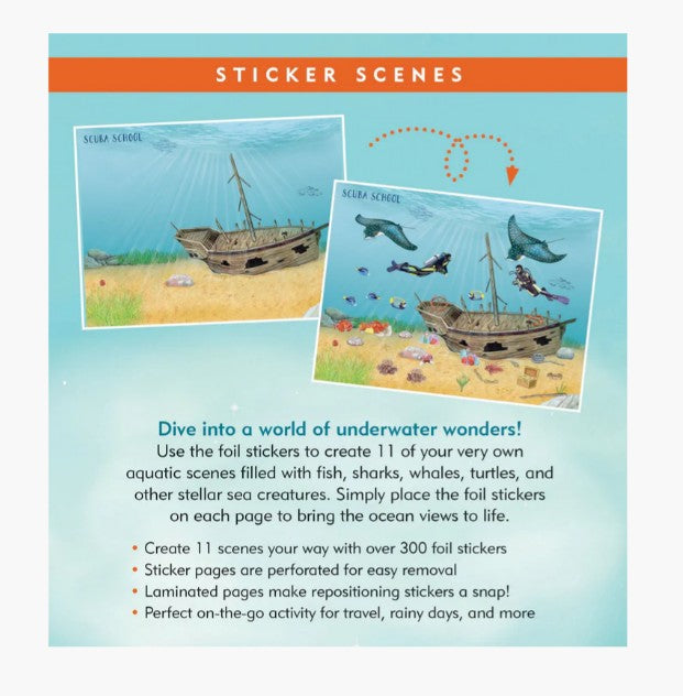 Under the Sea Sticker Scenes Book |  | Safari Ltd®